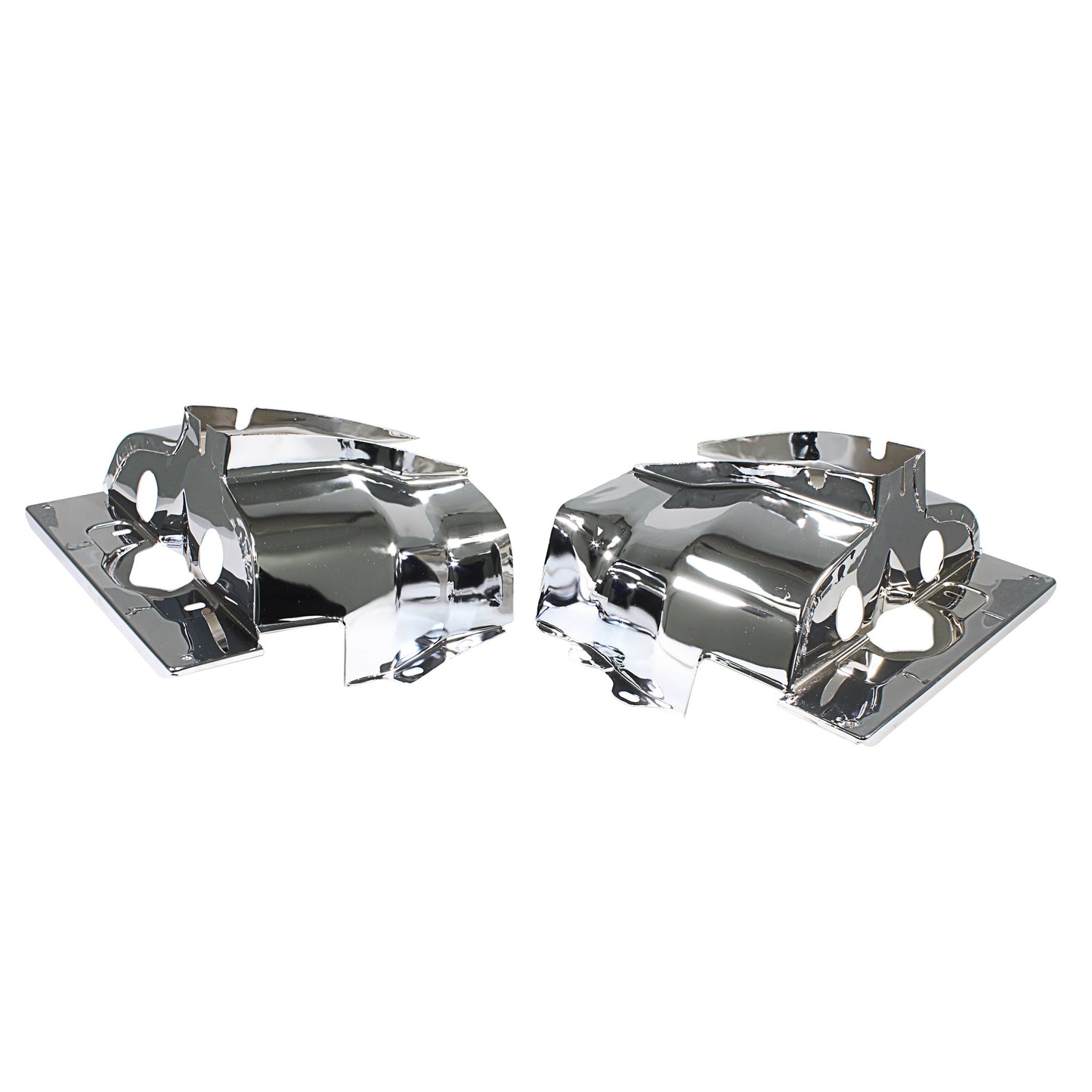 Chrome Single Port Head Tin (Pair) : $34.95