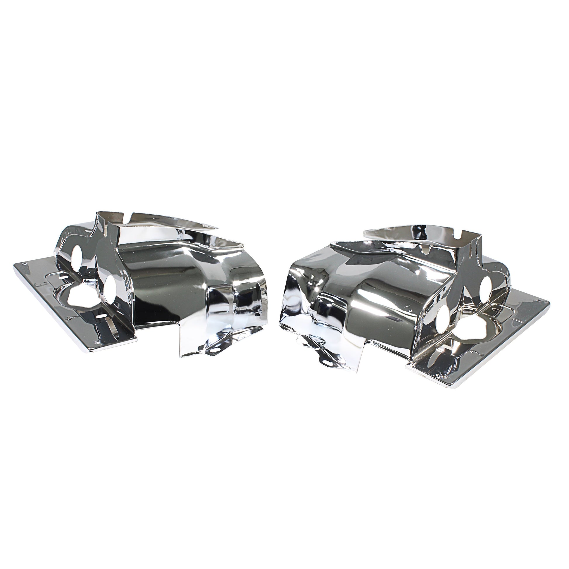 Chrome Single Port Head Tin (Pair) : $34.95