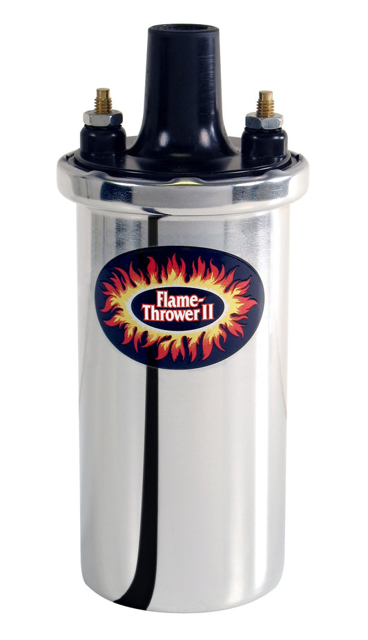 Pertronix Flame-Thrower Chrome 1.5 ohm Coil,  (use w/ Ignitor II Electronic Ignition) (includes 4 and 6 cyl Porsche) : $67.95