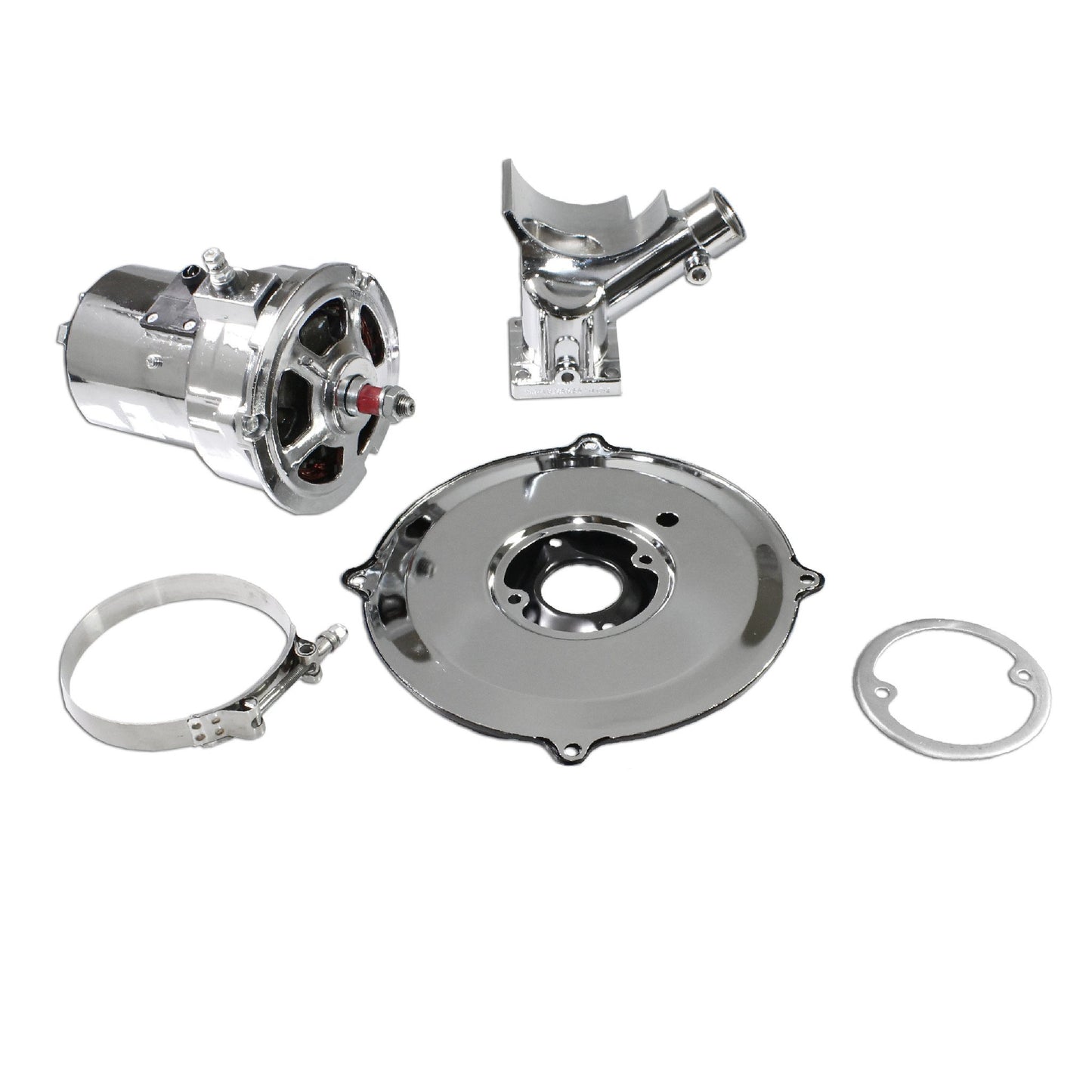 Standard Chrome VW (60 or 75) AMP Alternator Conversion Kit for Type 1 and 2 : $211.95